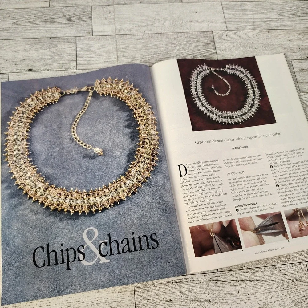 Bead & Button Magazine December 2003 10th Anniversary Jewelry‎ Making Craft
